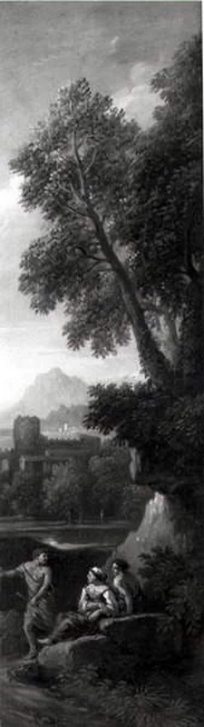 Figure in un paesaggio classico